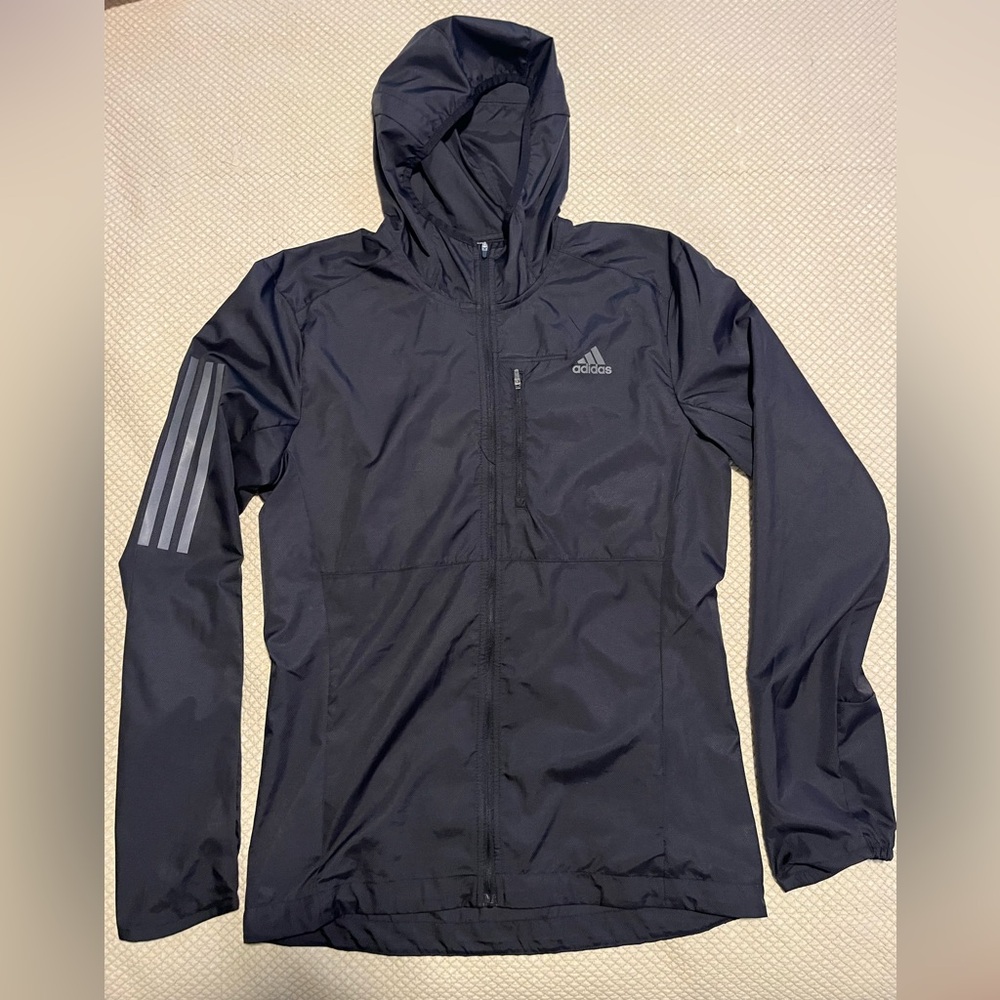 Adidas Black Full-Zip Hooded Jacket